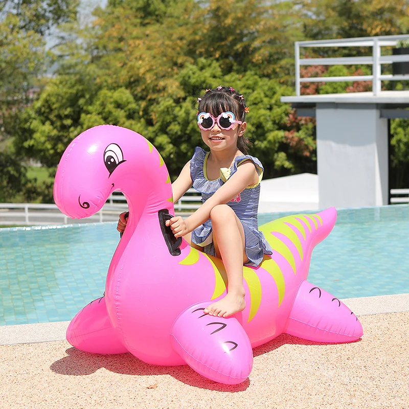 Passeio inflável em brinquedos dragão vermelho com alças piscina flutuante para crianças verão piscina jangada diversão piscinas de praia festas decoração