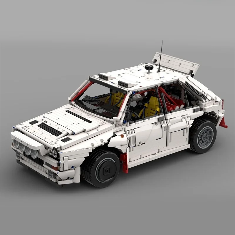 4616pcs MOC Lanciased Delta HF Integrale Martini Technical Model Building Toy Blocks Construction Christmas Gift Education Idea