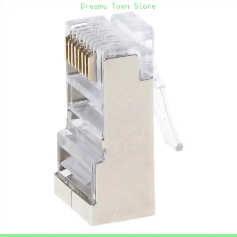 HX6A 10PCS CAT6 8-PIN RJ45 8P8C SOQUETA CONECTOR MODULAR PLIM