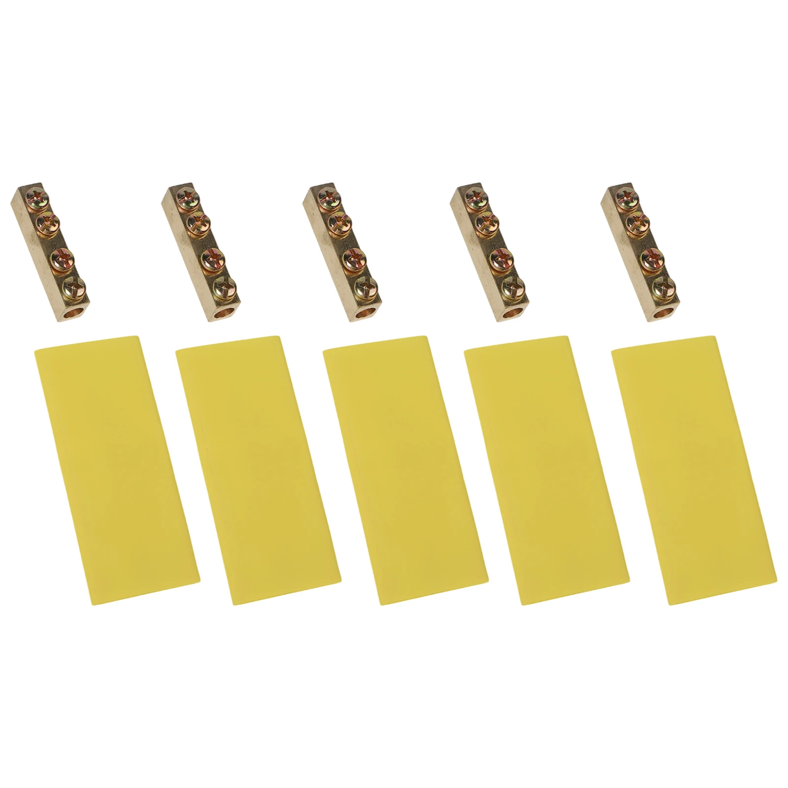 Copper Connection Copper Pillar Terminal Excellent Conductivity Firm Wire Connection Full Copper Construction Heat Shrink Tubing