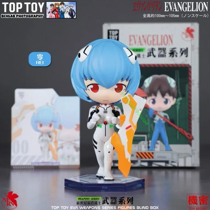 Bestselling Authentic Toptoy EVA Gear Series Blind Box Shinji Asuka Rei Coveted Cool Bold Glossy Figure Desktop Decor Hobby Gift