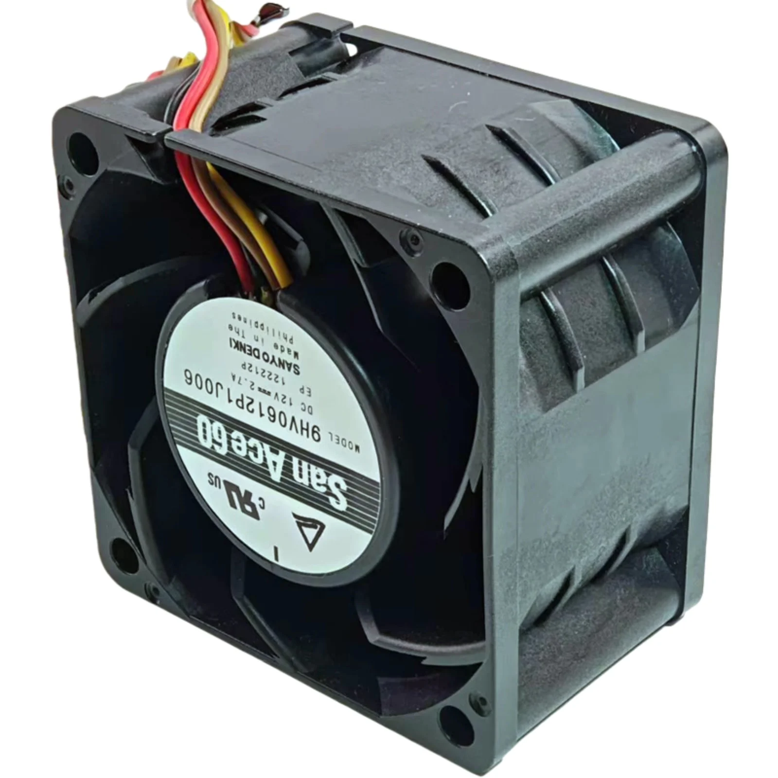 

for Sanyo Denki 9HV0612P1J006 Original 60x60x38mm DC12V Extreme Speed Cooling Fan 2.7A 32.4W 21700RPM Industrial Blower Server