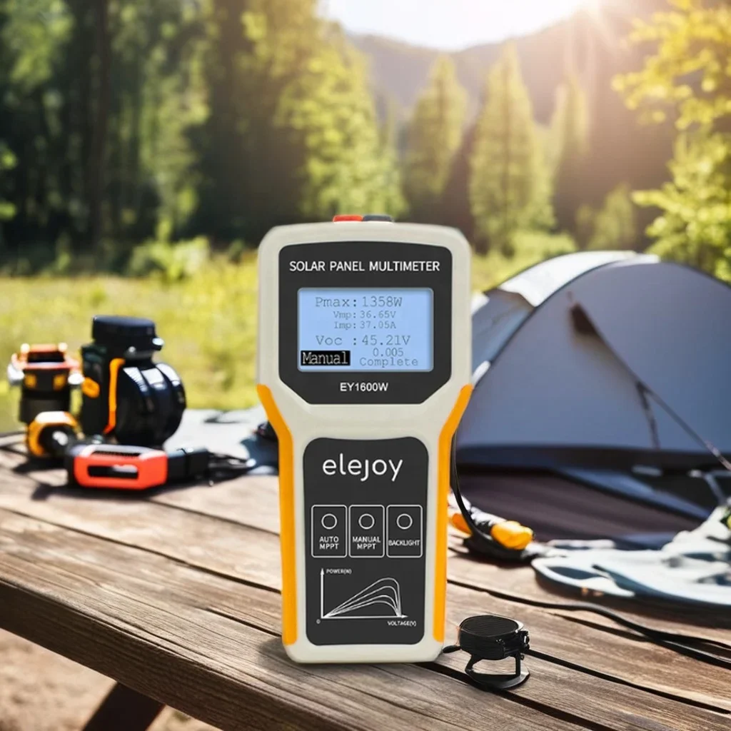 ELEJOY Smart MPPT Solar Panel Tester Meter EY1600W with LCD Display Energy Systems PV Tester Meter for Solar Modules VOC Test