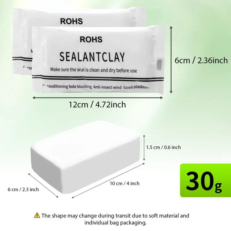 10PCS Wall Hole Repair Kit – Waterproof Sealant Mastic Putty for Quick Fix, Air Conditioning & Drain Holes, Durable, Easy-to-App