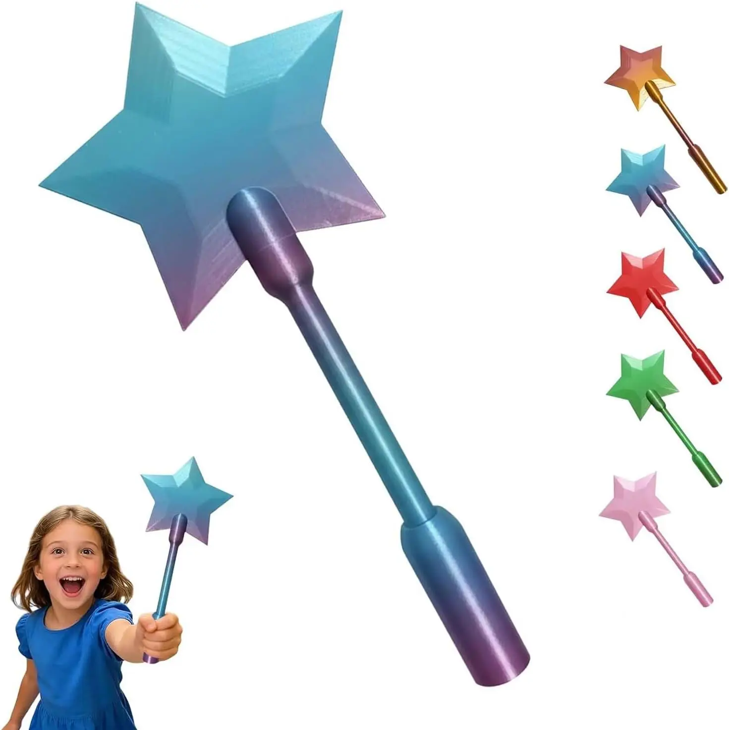 3D Printed Wand Tap To Pay Lightweight Cute Star Magic Wand Holder Portable 36.8Cm Credit Card Holder Daily Use