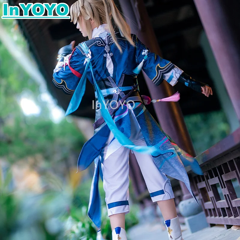 InYOYO Yanqing Cosplay Honkai: Star Rail Costume Ancient Style Chinese Hanfu an Qing Handsome Uniform Game Suit Halloween Party