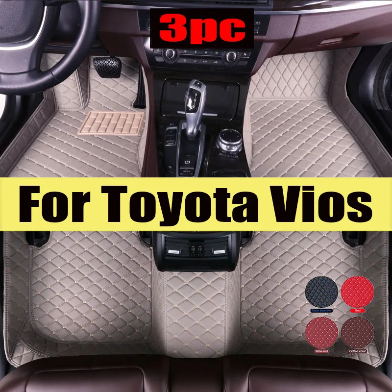 

Автомобильные коврики для Toyota Vios Yaris sedan ATIV Limo XP150 2013 ~ 2022, коврики, кожаные коврики, водонепроницаемые напольные коврики, Набор ковриков для багажника автомобиля