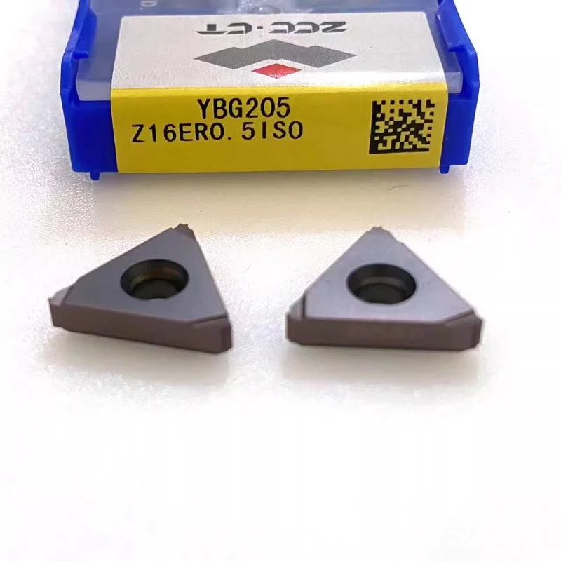 

ZCC.CT YBG205 Z16ER0.5ISO CNC turning tool blade carbide inserts High-Quality Precision Cutting Tools 10Pcs