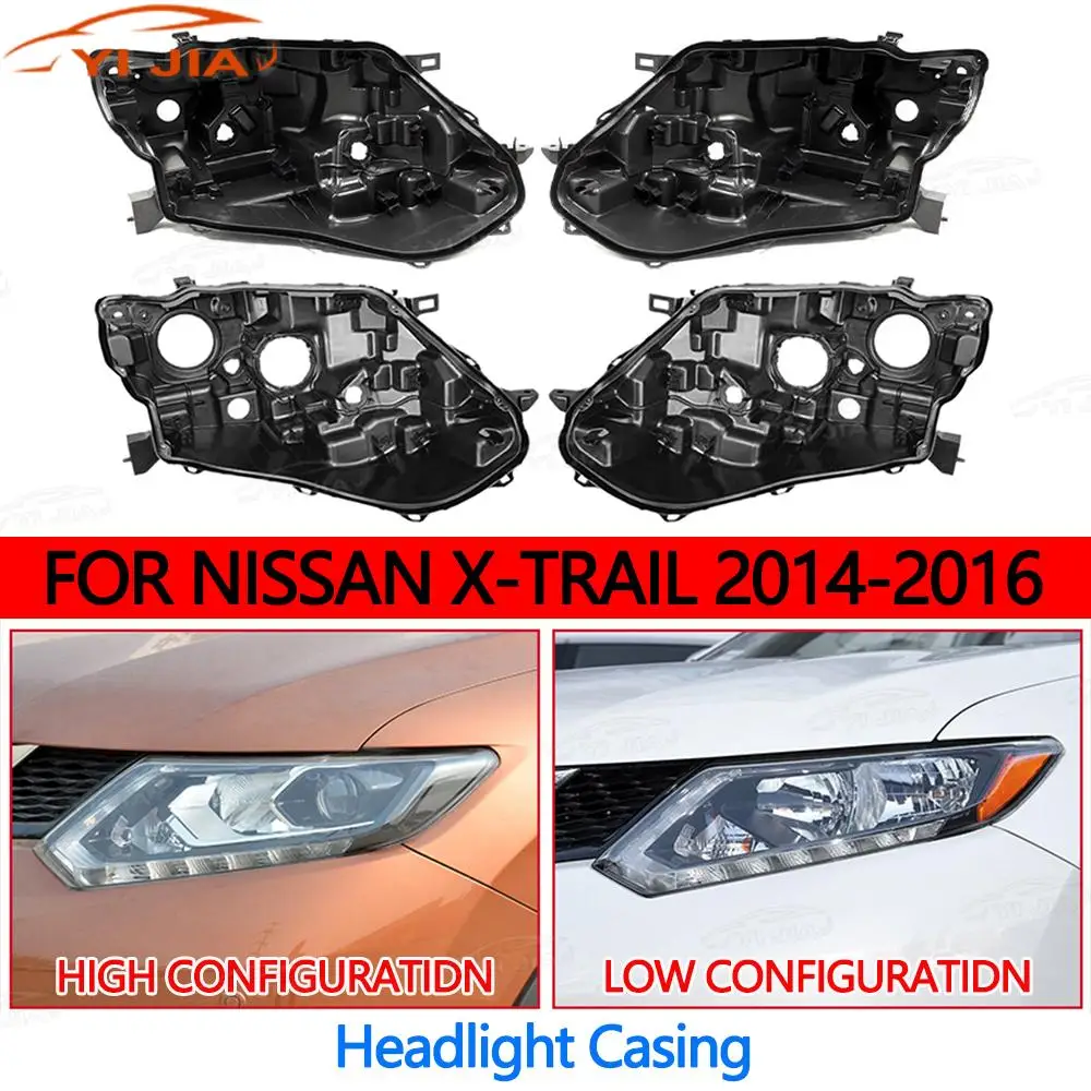 

Front Headlight Base For Nissan X-Trail 2014 2015 2016 Headlight Base Headlamp House Car Rear Base Auto Headlight Back House