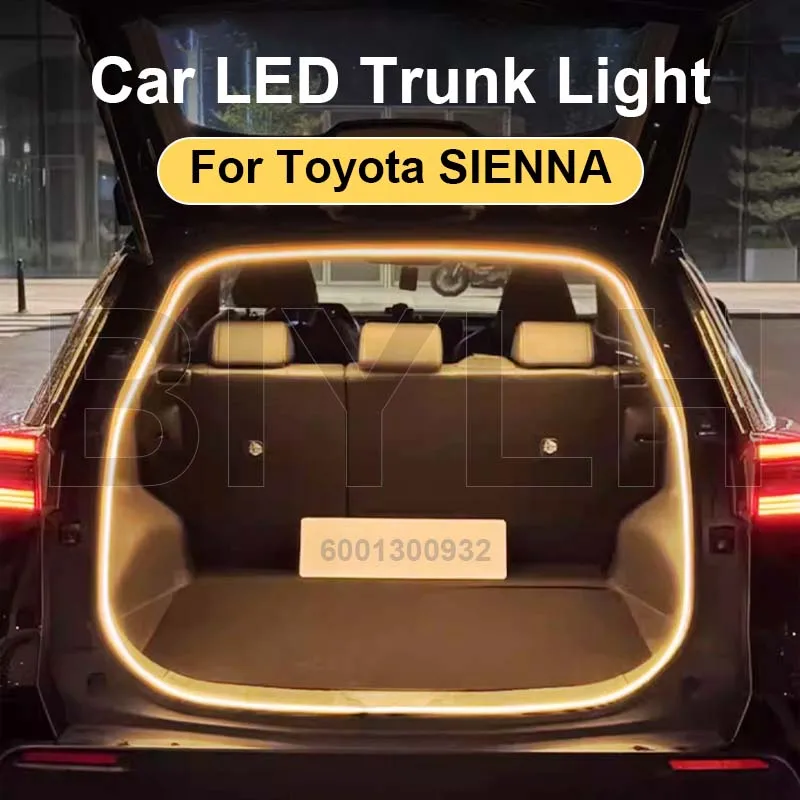

Customized For Toyota SIENNA 2011-2024 Car LED Trunk Light Interior Atmosphere Light Tail Box Lighting Modification Accessories