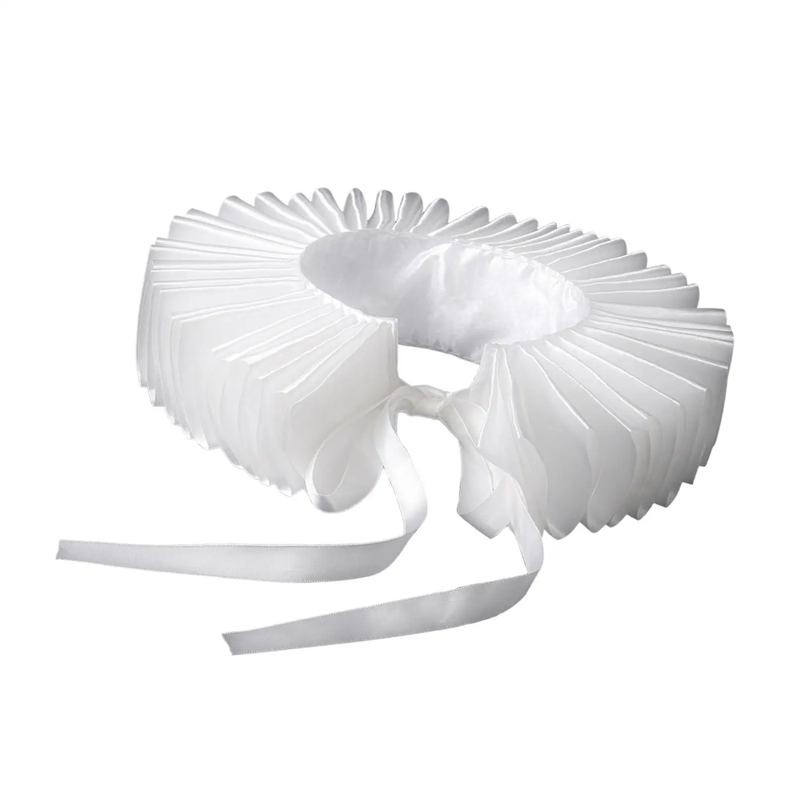 Ruffled Collar ,Beautiful Dress up Stand Chokers ,Elizabethan Neck Ruff ,False Clown Collar for Photo Props Reenactment Events