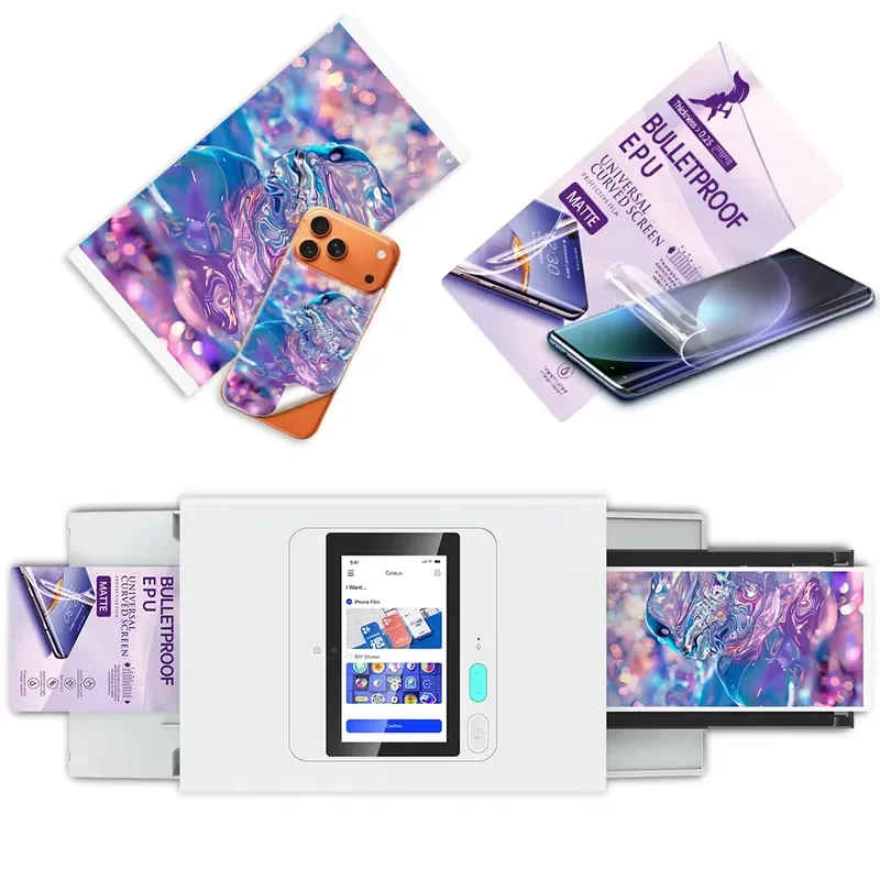 New Products 3-in-1Mobile Sticker Printer for Hydrogel Film Screen Protector