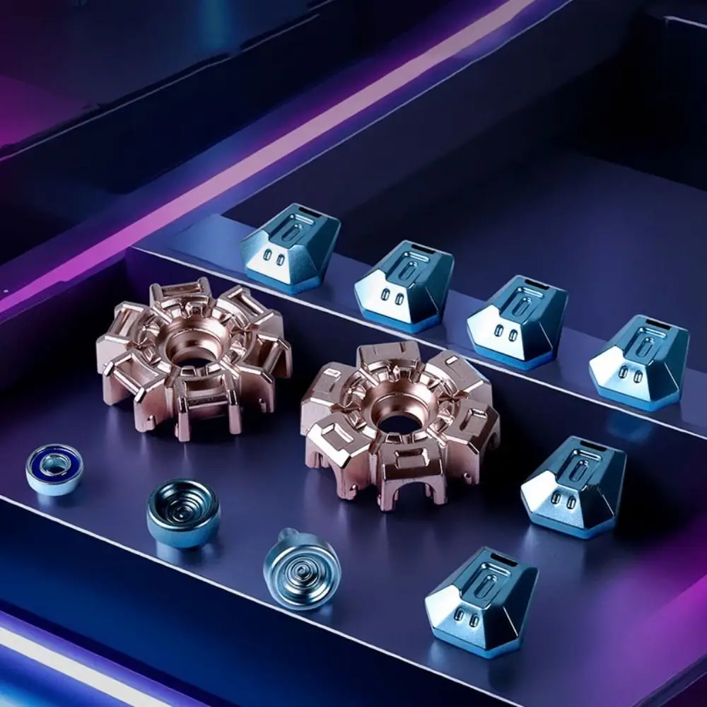 

4 шт., гироскоп в форме лепестка, механическая 3D-печать на 360 градусов ° Вращающийся ручной спиннер, зубчатое колесо, звездочка на кончике пальца, волчок