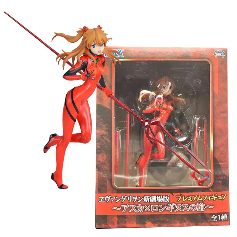 

SEGA Original NEON GENESIS EVANGELION Anime Figure Asuka Langley Soryu Lance of Longinus Action Figure Toys for Kids Gift Model