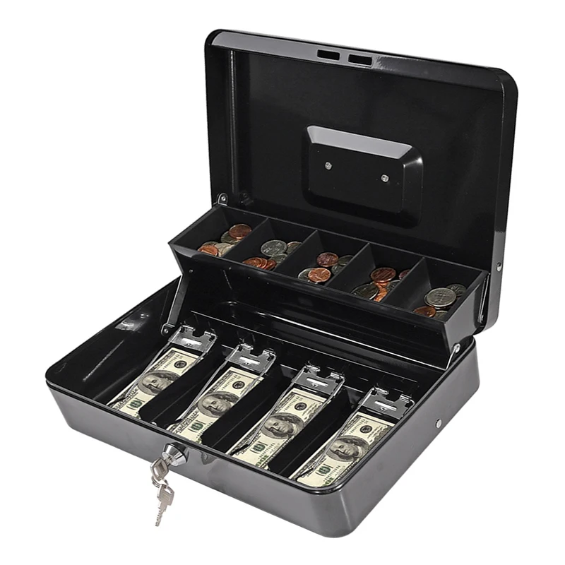 

Secure Safe Deposit Box, Cash Convenience Storage, Metal Cashier Clip, Adult Money Savings, Perfect for Cash Convenience Stores