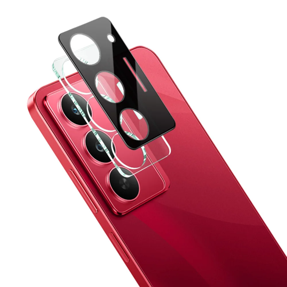 

Для Realme 14x 5G пленка для линз из закаленного стекла + акриловая крышка (черная версия)