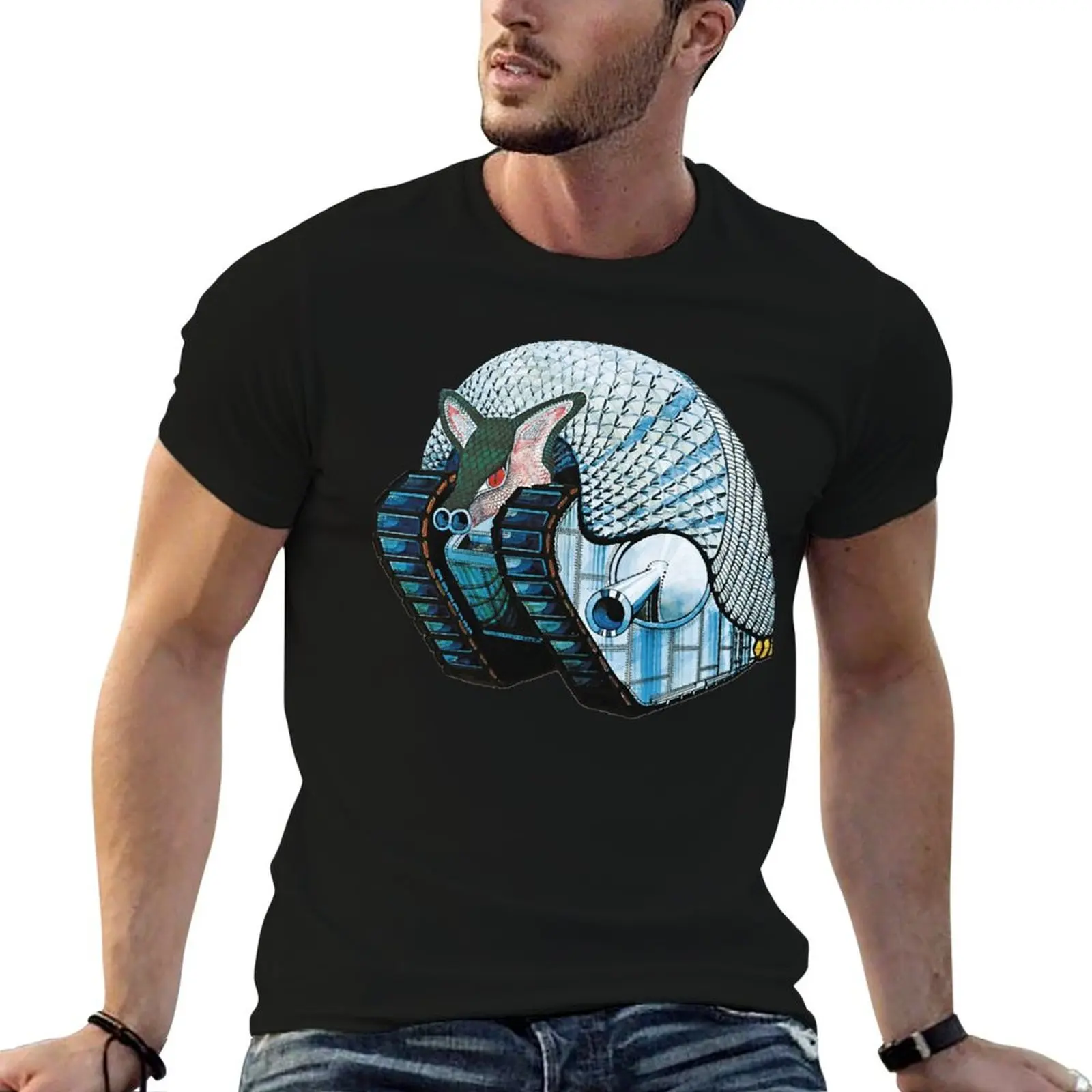 Camiseta con logotipo de Tarkus Emerson, Lake y Palmer, camiseta de algodón para hombre, camiseta de algodón para hombre, camiseta de marca de lujo 100% algodón