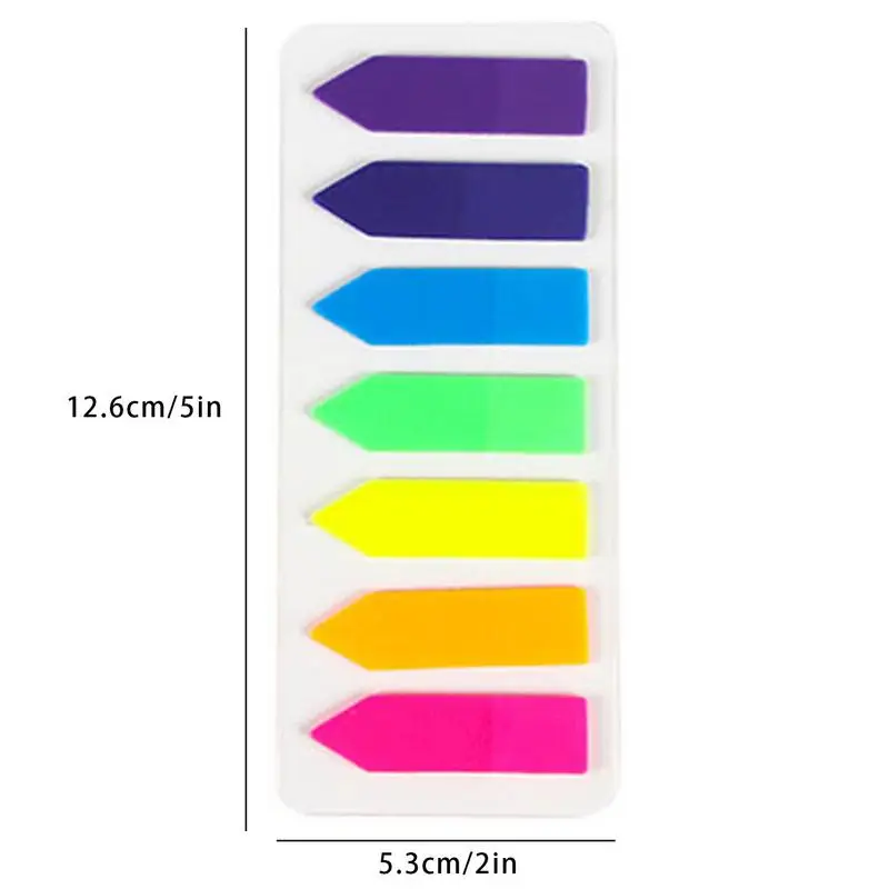 Adhesive Index Labels Fluorescent Sticky Note For Page Marker Waterproof Writable Sticky Notes For Page Marking And Classify