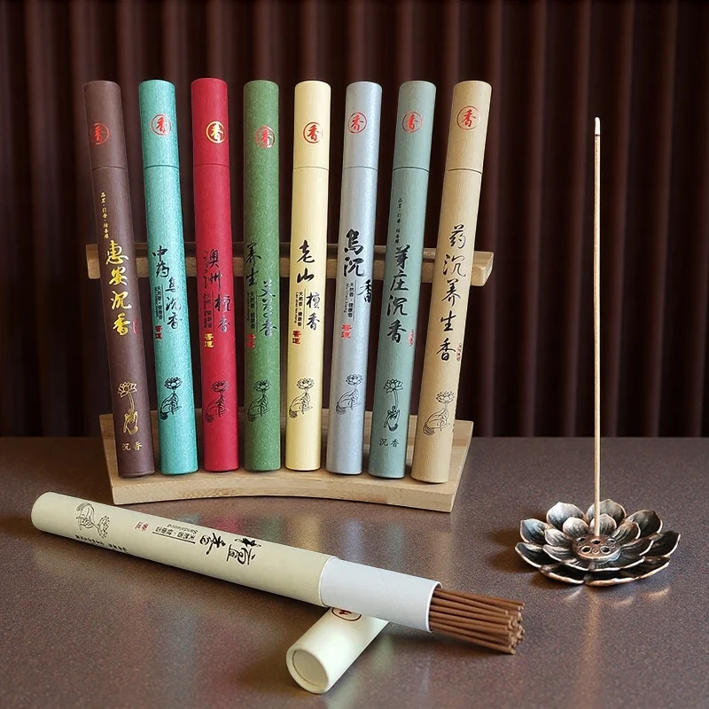 Natural Sandalwood Rose Incense Sticks Home Blessing Ceremony Prayer Buddha Incense Agarwood Lavender Forest Jasmine Fragrance