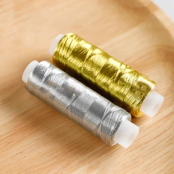 200m Of Glossy Silver And Gold Embroidery Thread For Diy Knitting And Sewing Making Gold Silver Thread Repalcement