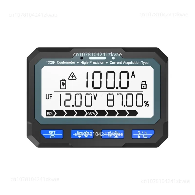 TX21 Motorhome Bluetooth Coulomb Meter Electric Vehicle Tricycle Power Display Meter Battery Capacity Detector
