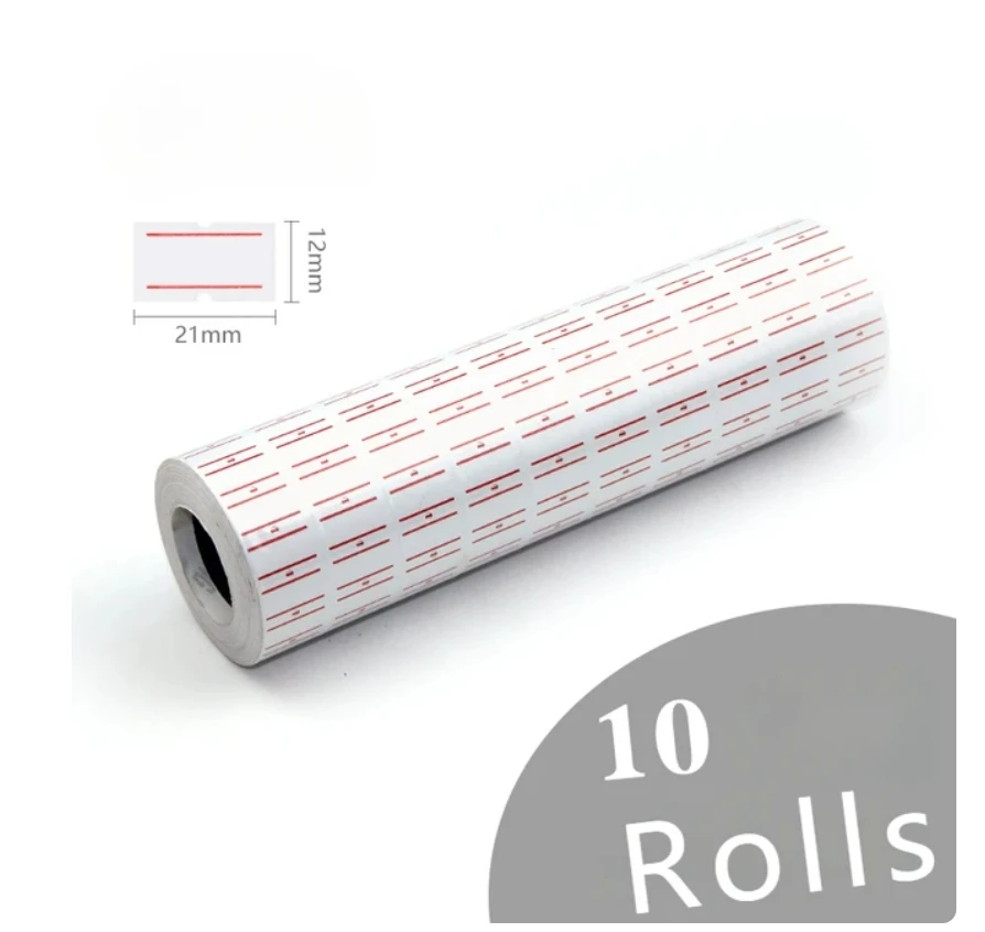 MX-5500 8-cijferig handpistool met 1 inktcoderingsmachine Prijslabelpistool voor winkels Supermarkt $ € £ ₽ Kg