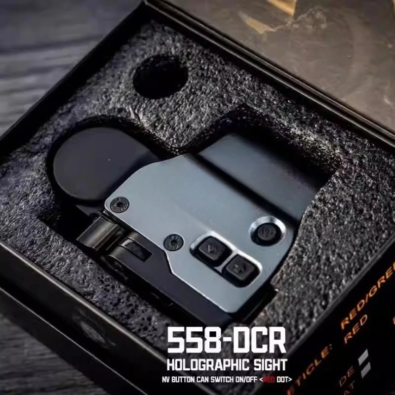 Metal Holographic Sight 55 Series High Quality 558 Holographic Sight Red Dot Sight Precision Slingshot Toy Spare Parts 20mm