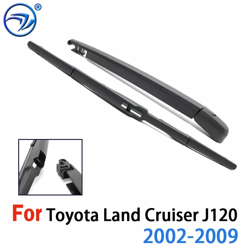 Wiper Rear Wiper Blade & Arm Set Kit For Toyota Land Cruiser J120 2002 03 04 05 06 07-09 Windshield Windscreen Tailgate Window