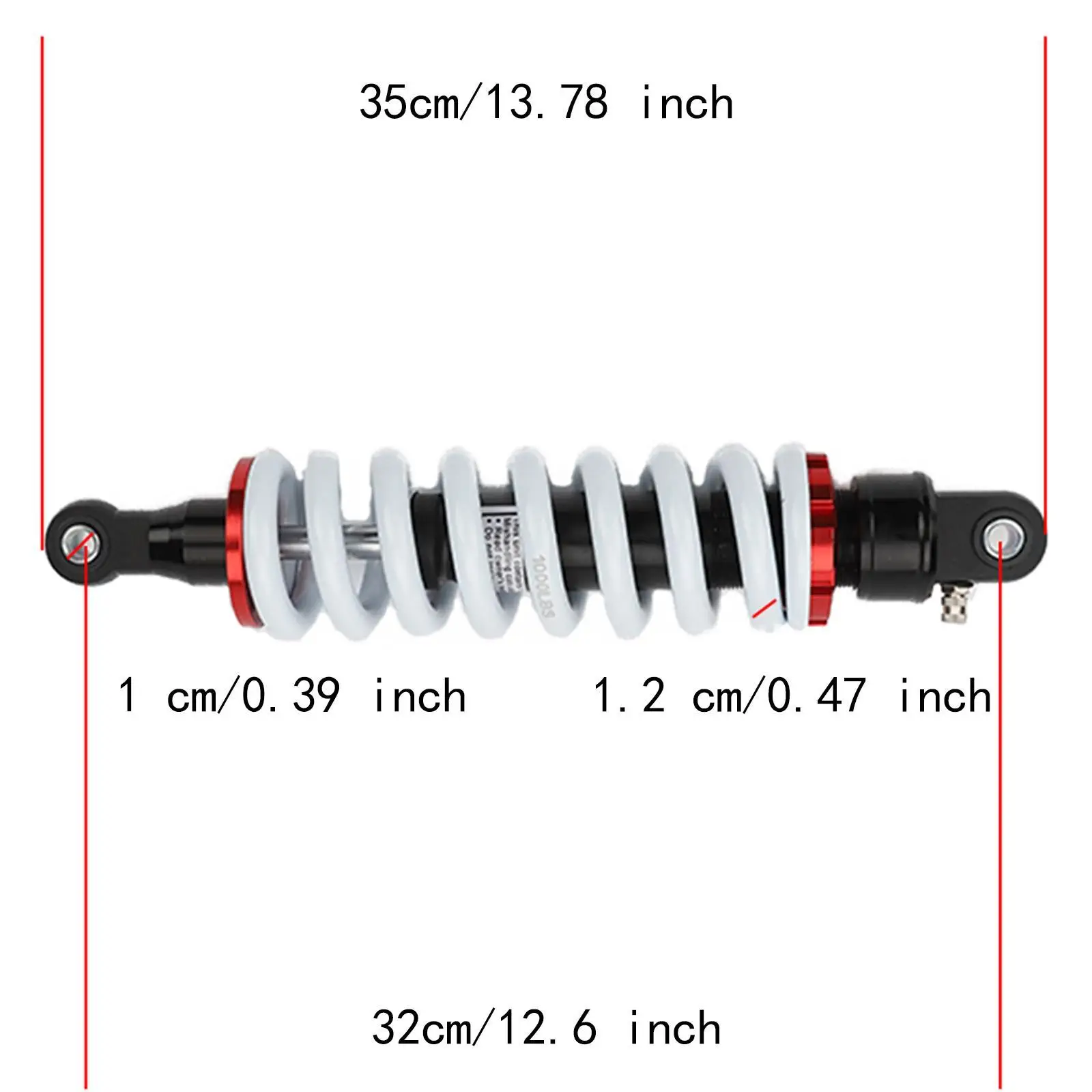 320mm Rear Shock Absorber Hydraulic Shock Absorption for Motorbike