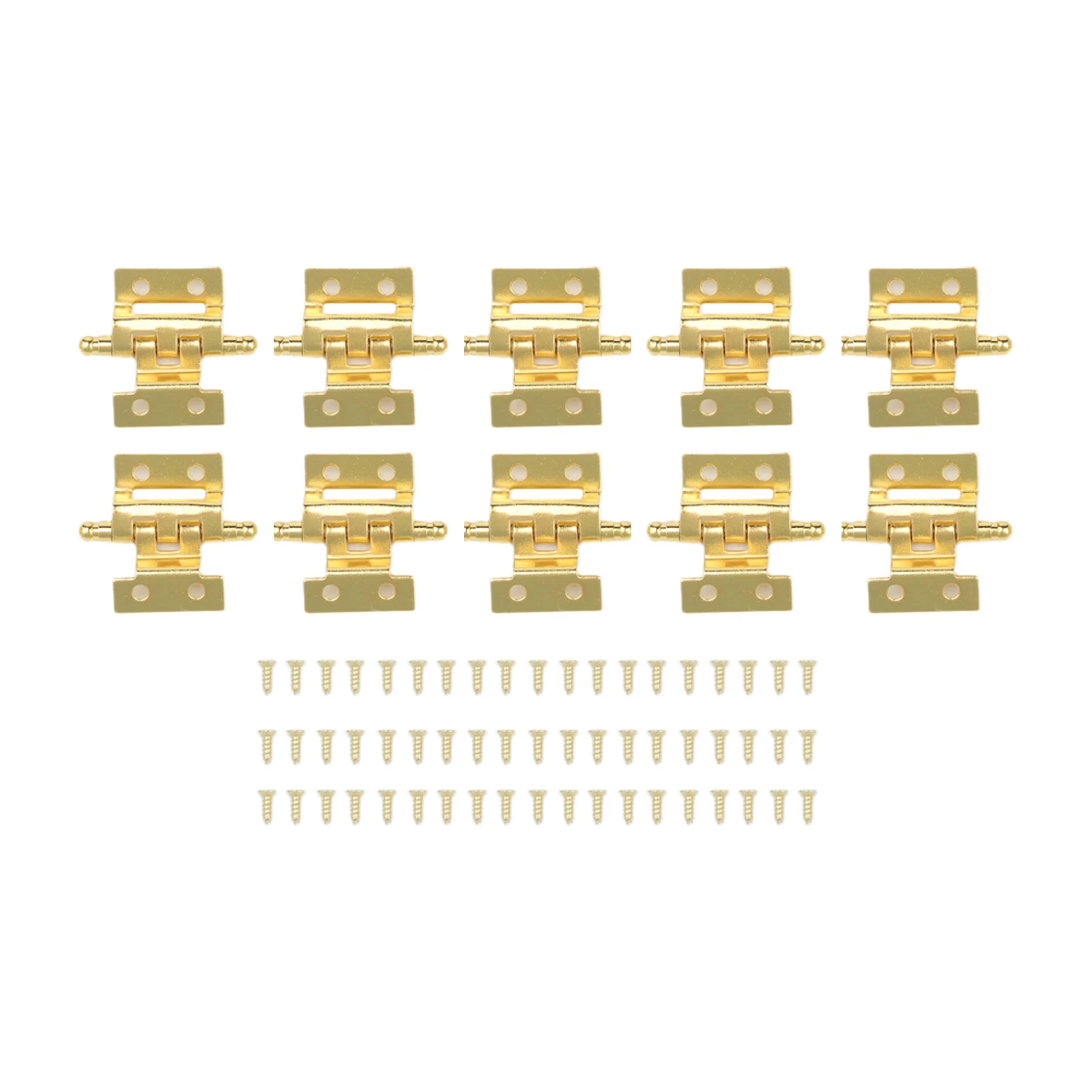 10PCS Decorative Folding Hinges for Jewelry Boxes and Vintage Furniture Reliable Choice for Various Applications