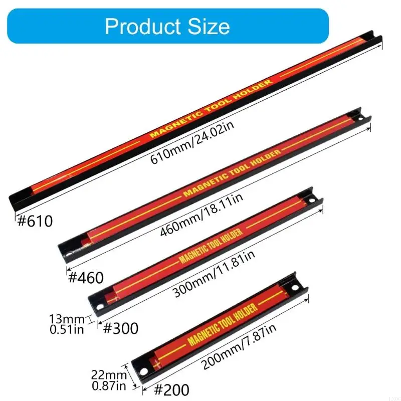 200/300/460/610mm Tool Holder Bar Strips Rack Tool Wall Mount Storage Rack for Wrench Plier