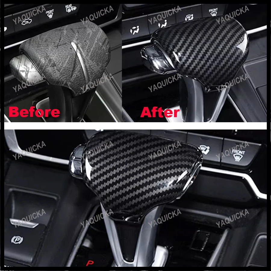Car Gear Shift Knob Head Cover ABS Stickers For Honda CRV 2017 2018 2019 2020 2021 2022 Interior Auto Styling Accessories