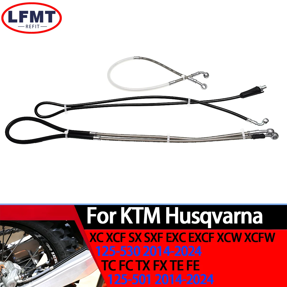 

Motorcycle Front And Rear Brake Oil Hose Line For KTM SX XC SXF XCF EXC EXCF 125-530 For Husqvarna TC TX TE FC FX FE 125-501