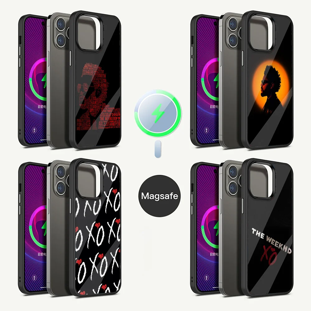 The W-Weeknd XO Singer Phone Case For iPhone 15,14,13,12,11,Plus,Pro,Max Mini Good value Magsafe Magnetic Wireless Charging