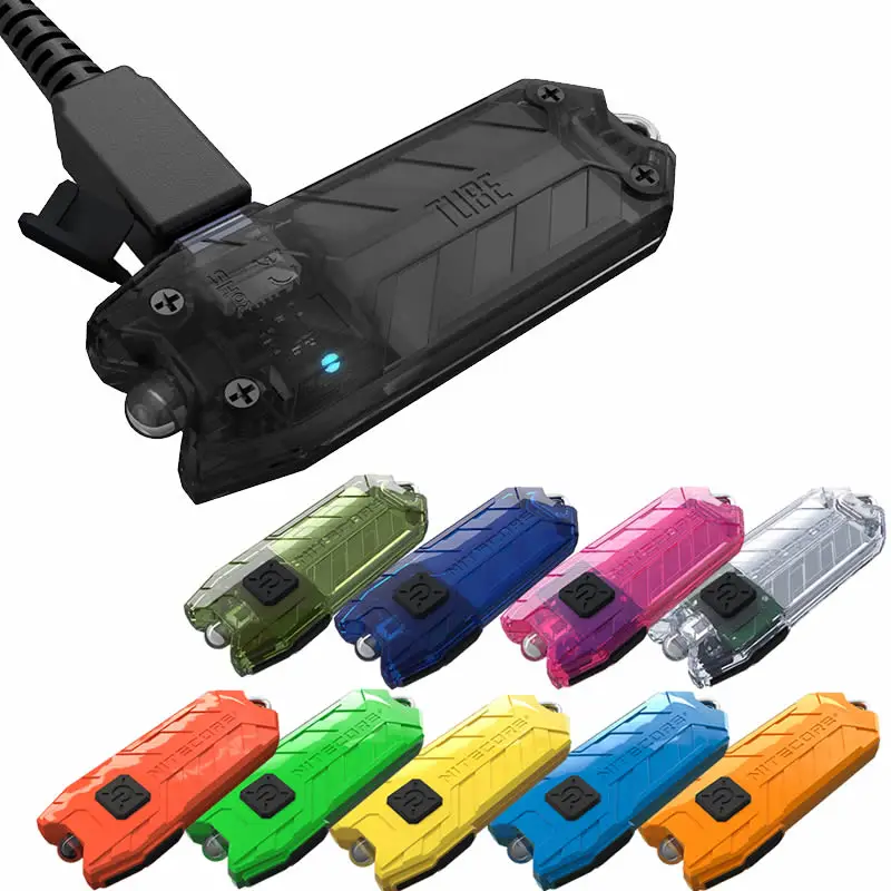 

Sale NITECORE Tube Portable Light Micro-USB Rechargeable EDC Pocket Flashlight Waterproof Mini Size weight 10 Colorful Key Lamp