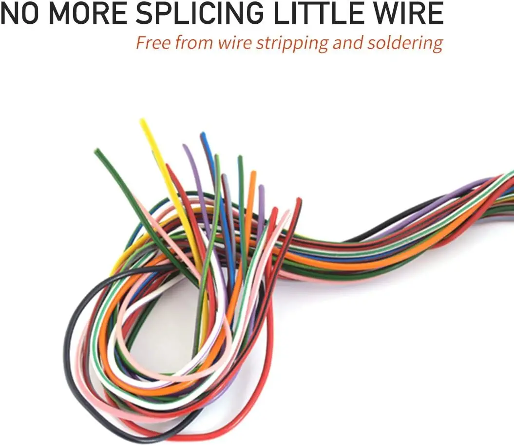5/10/20pcs Low Voltage Wire Connectors No Stripping Wire Connectors 3 Way Wire Connectors T Type 2 Pins for AWG 24-18 Wires image 3