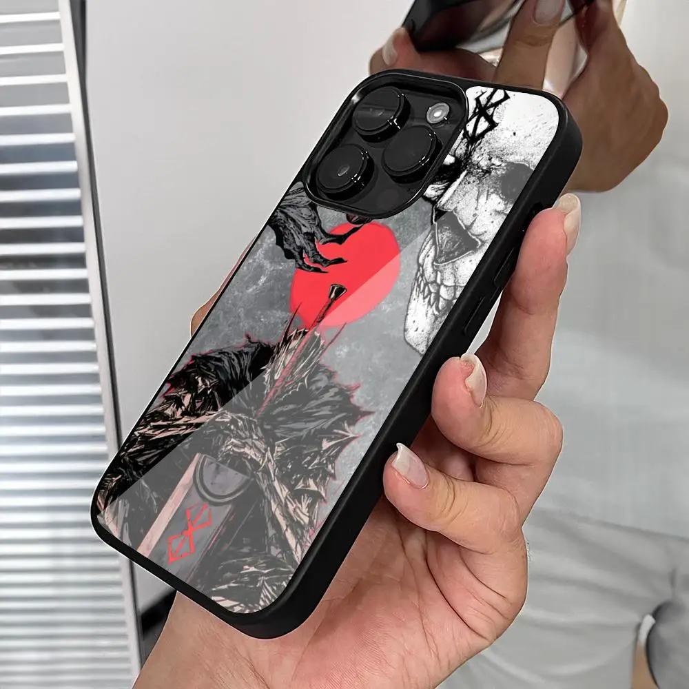 Berserk Comics – coque de téléphone Cool, étui pour Iphone 16 15 14 13 12 11 Pro Max Mini Plus Se Xr Xs PC + TPU