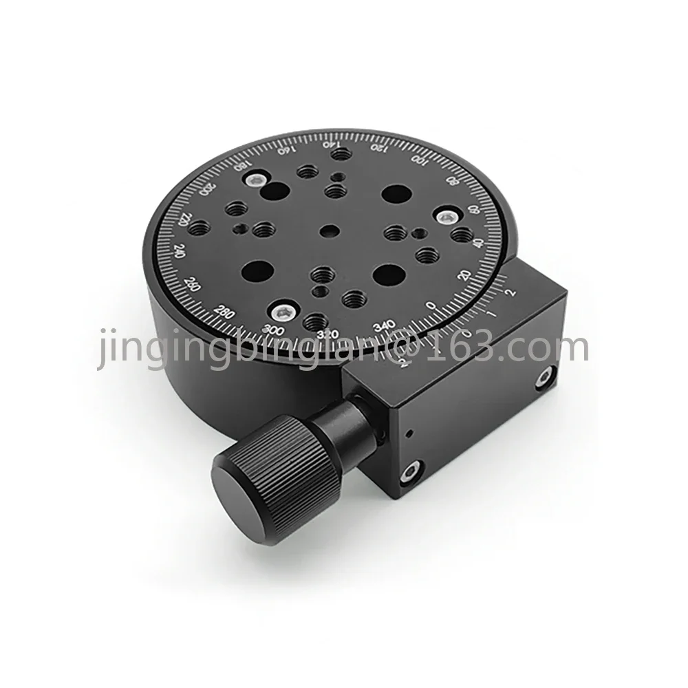 Manual Rotary Stage R Axis 360 Degree Rotating Platform Angle Adjustment Precision Indexing Plate Stage Turntable 100MM