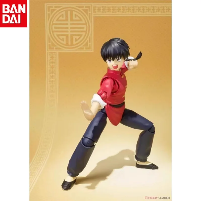 Bandai Original SHFiguarts Ranma 1/2 RANMA SAOTOME Shampoo Action Figure Active Joints Model Hobbies Collectible Gift