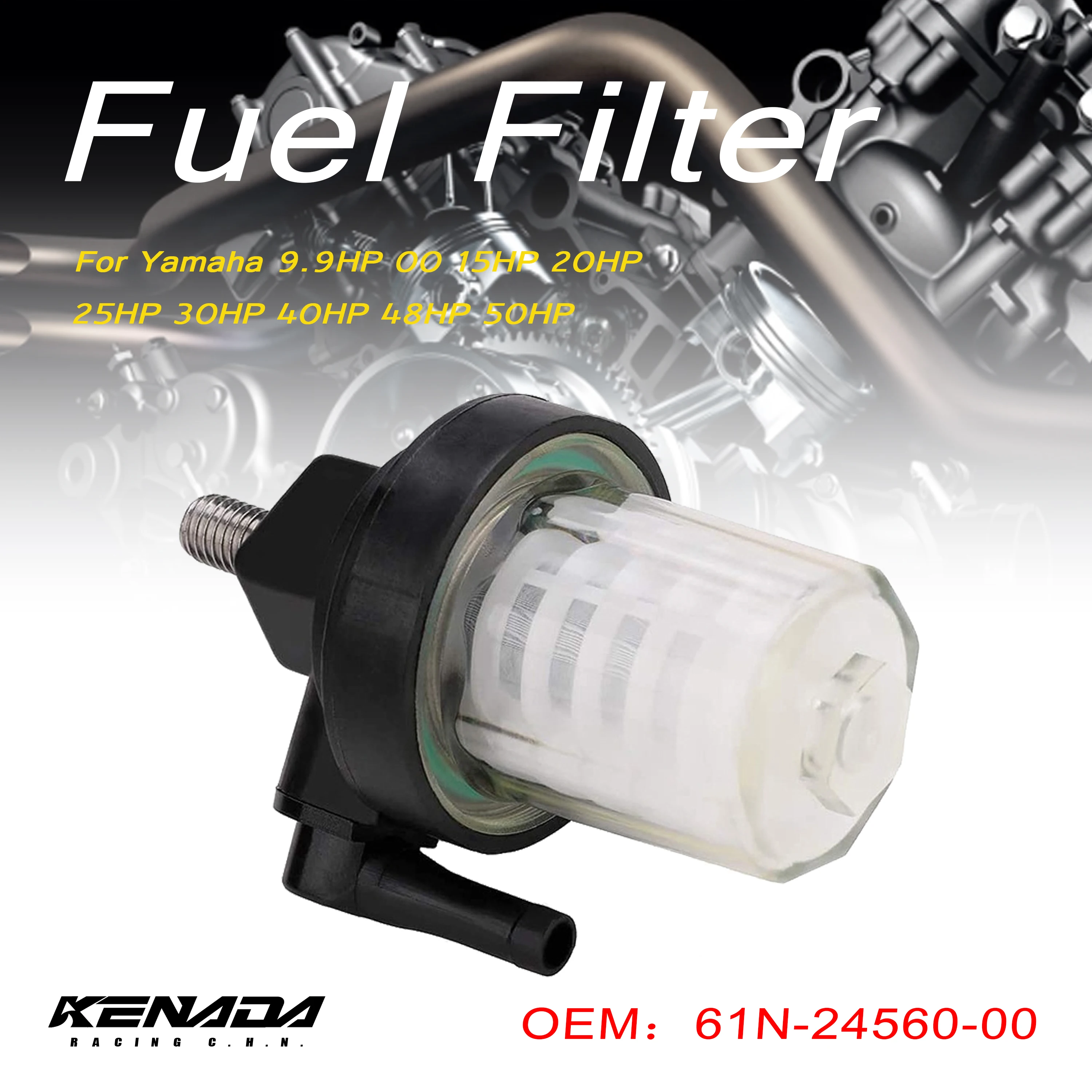 Fuel Filter System Outboard Motor Outboard engine 61N-24560-00 655-24560-fuel filter for Yamaha 9.9HP 00 15HP 20HP 25HP 30HP 40H