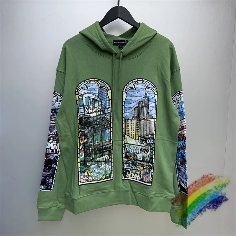 

Green WHO DECIDES WAR Politics As Usual Hoodie Men Women Best Quality Streetwear Casual Pullover