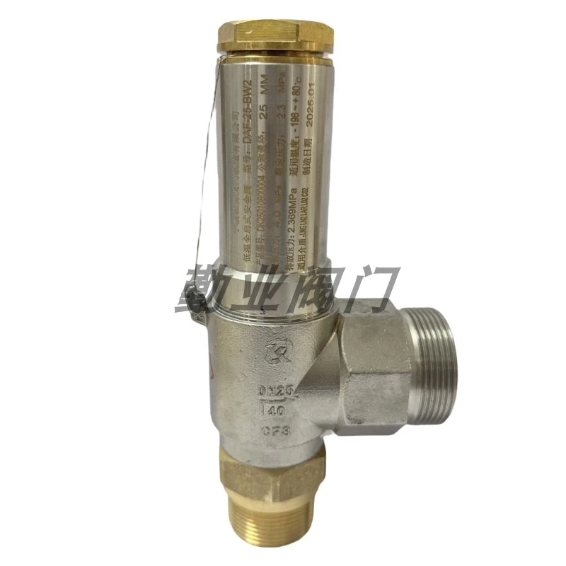 Duquesne Safety Valve DAF-25-BW Full Open Stainless Steel Cryogenic Safety Valve LNG Storage Tank Liquid Nitrogen Oxygen 0.84