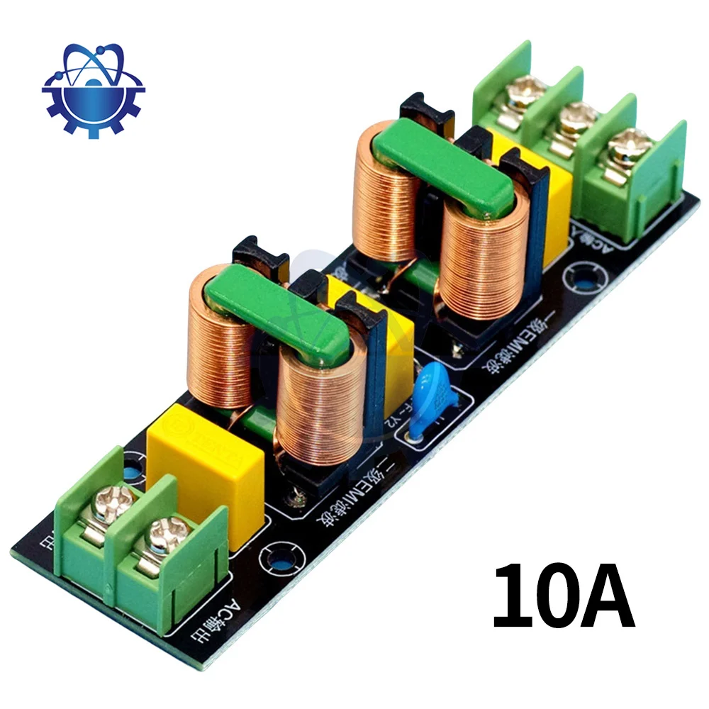 Power Supply Filtering Board Power Supply Filter EMI High Frequency Two-stage Power Low-pass Filter Board 2A-18A