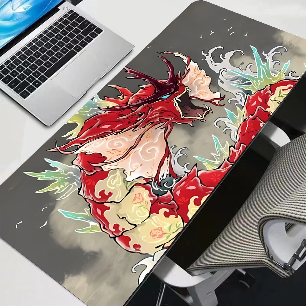 Japanese Ukiyo-e Style P-PokemonS Mouse Pad Table Desk Mat Gaming XXL Anime Mousepad Keyboard Carpet Desktop Mat 1000x500mm