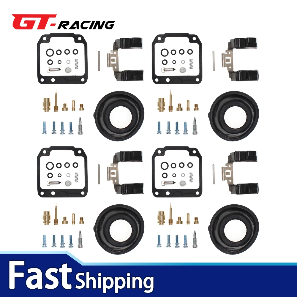 4X لياماها XJ550 مكسيم 1981-1983 Carb الحجاب الحاجز المكربن إعادة بناء طقم تصليح