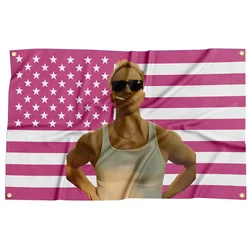 Rafe Cameron pink American Flag Funny Banner 3x5 FT Tapestry With Four Grommets For College Dorm Room Guys Man Cave Bedroom