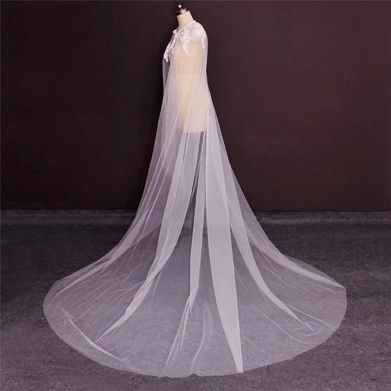 Gohypdud Frauen Hochzeit Spitze Applikationen Cape Jacke Wraps Achsel zucken Braut Umhang Abend Wrap Schal