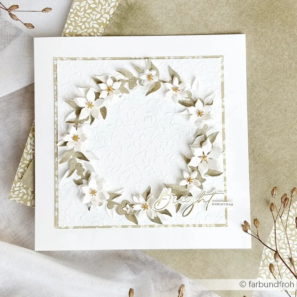 Fir Wreath with Berries Metal Cutting Dies Slimline Essentials Scrap Booking Card Stencil Cut Die for DIY Handmade Card Crafts