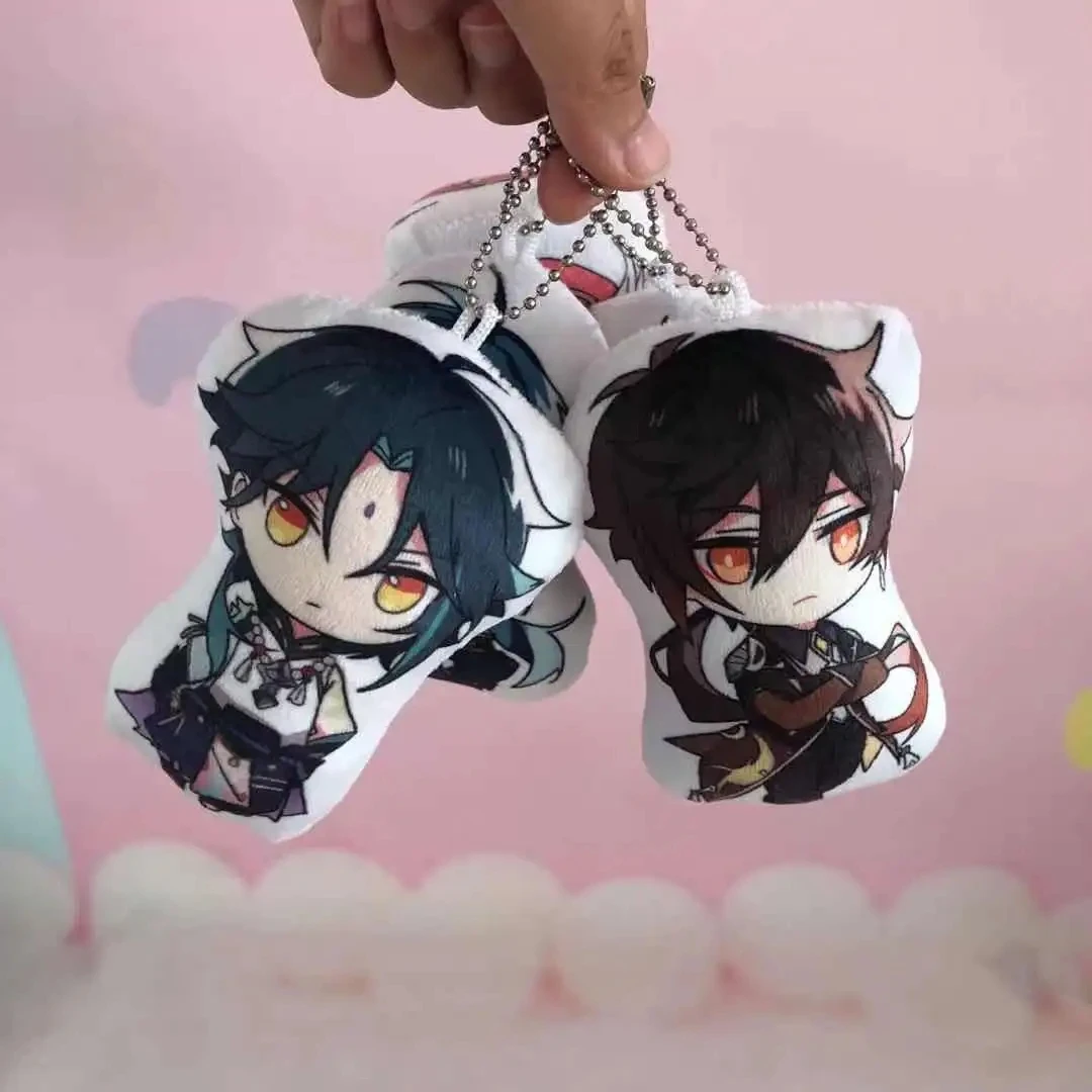 Anime Game Impact Doll Tartaglia Xiao Kaeya Cosplay Doll Toy Plush Dolls Children Christmas Pendant Accessories Gift