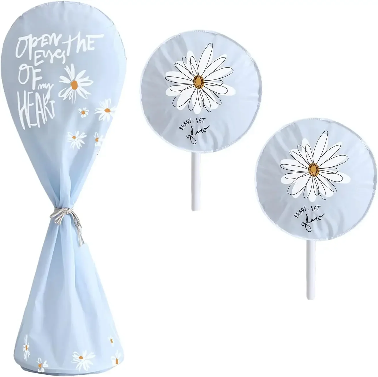 

Dustproof Electric Fan Cover Reusable Stand Circular Fan Protective Cover Durable All-inclusive Waterproof Floor Fan Cover